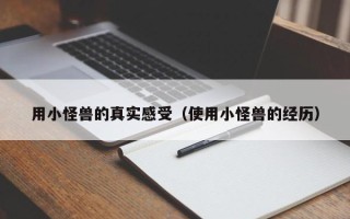 用小怪兽的真实感受（使用小怪兽的经历）