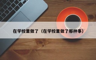 在学校里做了（在学校里做了那种事）